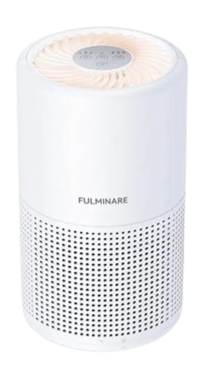 Purificador de ar com filtro HEPA FULMINARE KJP60 branco saída de ar no topo