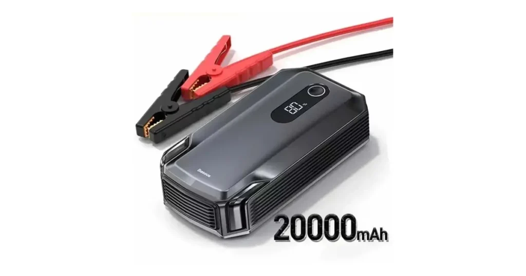 Baseus Super Energy Max 20000mAh - auxiliar de partida portátil 2000A para motores até 8L