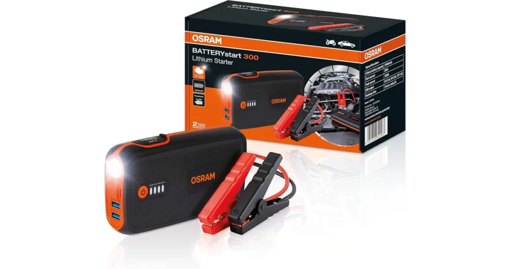 OSRAM BATTERY start 300 - auxiliar de partida compacto 1500A com 2 anos de garantia